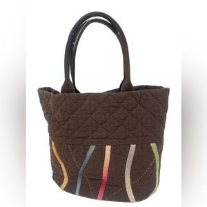 Handmade Quilted Open Tote Handbag Bag Purse